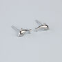 Sterling Silver Dolphin Stud Earrings, thumbnail 4 of 7