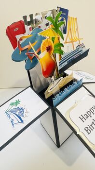 Personalisable Cruise Themed 3D Greeting/Gift Card, 7 of 7