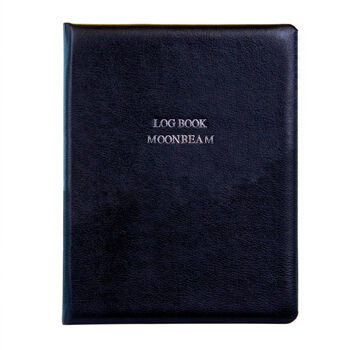 Personalised Luxury Hand Bound Leather Log Book, 4 of 8