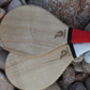 'The Ouen' Personalised Handmade Wooden Beach Bat Set, thumbnail 8 of 9