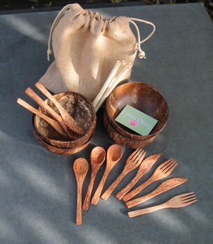 Eco Friendly Coconut Bowl Gift Sets, 2 of 8