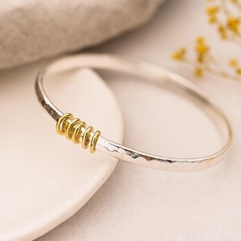 Personalised Sterling Silver Milestone Celebration Bangle, 3 of 12
