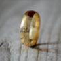 Hammered 9ct Yellow Gold Wedding Band Traditional Comfort Fit Wedding Ring, thumbnail 3 of 5