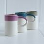 Handmade Colourful Porcelain Dipped Cup, thumbnail 1 of 12