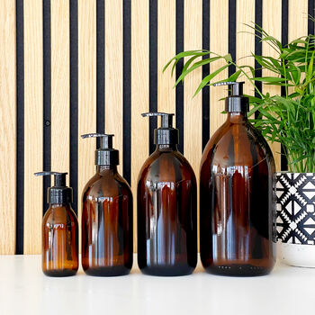 Refillable Amber Glass Or Plastic Bottle, 2 of 9