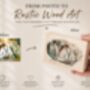 Personalised Wooden Photo Block In Whitewash Style, thumbnail 1 of 7