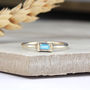 Alma And Cassia Sterling Silver Moonstone Stack Rings, thumbnail 2 of 3