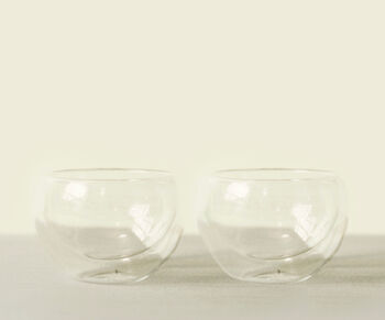 Twin Cloud Glass Chawan Set, 4 of 6