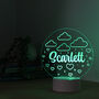 Personalised Clouds LED Night Light, thumbnail 4 of 5