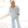 Birthday Gingham Personalised Embroidered Bow Pyjamas Choice Of Ages Available, thumbnail 2 of 6