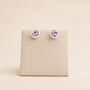 Sterling Silver June Birthstone Stud Earrings, thumbnail 3 of 7