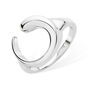 925 Solid Sterling Silver Designer Luna Ring, thumbnail 1 of 5