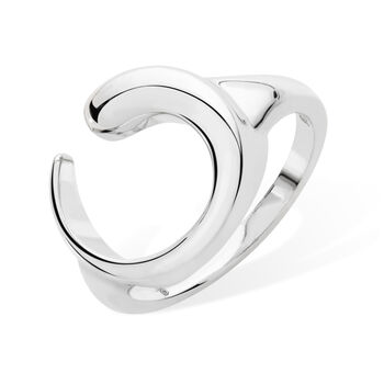 925 Solid Sterling Silver Designer Luna Ring, 2 of 4