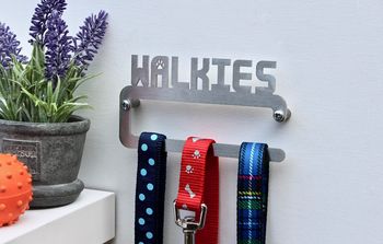 'Walkies' Metal Dog Lead Hanger | Holder| Hook, 3 of 3