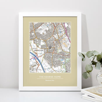 Favourite UK Place Print Custom Made Map, 11 of 12