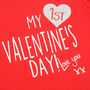 My First Valentine's Babygrow, thumbnail 2 of 3