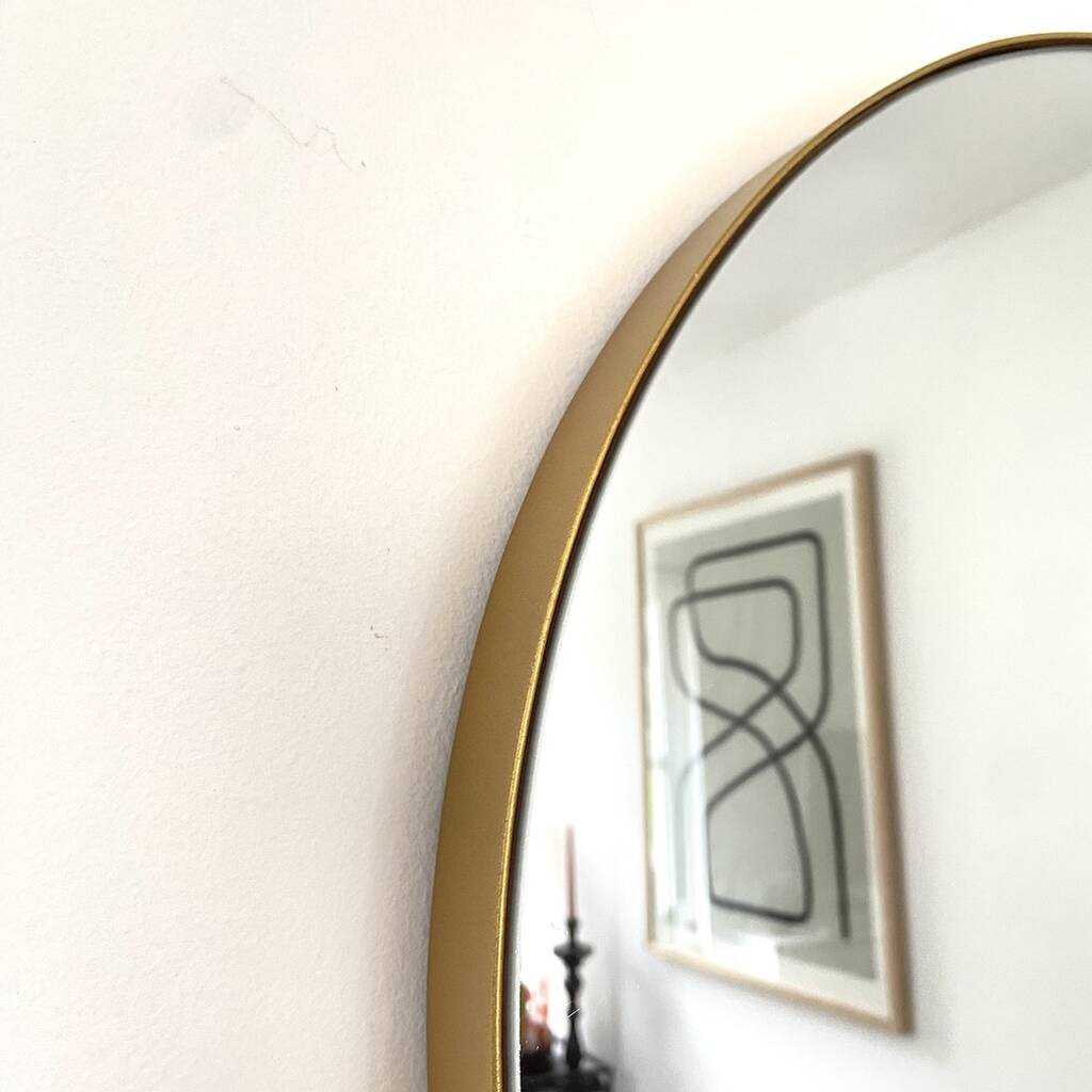 Brass Round Mirror By Idyll Home