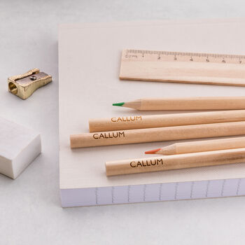 Personalised Wooden Pencil Case Box, 3 of 3