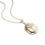 Kintsugi Oval Locket Necklace, thumbnail 4 of 5