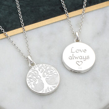 Personalised Family Tree Swing Photo Locket Necklace, 3 of 6