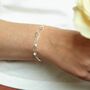 Sterling Silver Star And Bead Bracelet, thumbnail 1 of 4