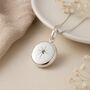 Personalised Sterling Silver August Birthstone Locket – Peridot, thumbnail 4 of 8