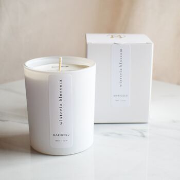Wisteria Blossom Eco Soy Wax Aromatherapy Candle, 3 of 9