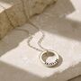 Personalised Men's Mini Quote Circle Necklace, thumbnail 3 of 8