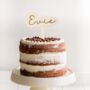 Custom Name Wood Cake Topper, thumbnail 2 of 4