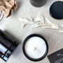 Personalised Sustainable Amber Glass Candle, thumbnail 2 of 3