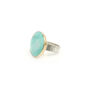 Turquoise Gemstone Ring Set In 9ct Gold And Silver, thumbnail 6 of 6