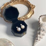 Celestia Zirconia And Pearl Earrings, thumbnail 2 of 7