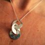 Sterling Silver Three Linked Rings Necklace, thumbnail 1 of 2
