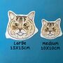 Personalised Holographic Pet Face Portrait Stickers, thumbnail 3 of 12