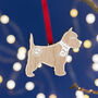 Personalised Gingerbread Dog Christmas Decoration, thumbnail 4 of 7