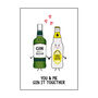 'Gin It Together' Gin Card For Partner, thumbnail 2 of 2