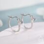 Sterling Silver Cobra Snake Hoops, thumbnail 1 of 10