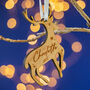 Personalised Reindeer Christmas Tree Decoration, thumbnail 1 of 2