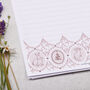 A4 Letter Writing Paper With Pink Rabbit Border, thumbnail 2 of 4