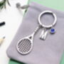 Personalised Large Tennis Keyring Squash Player Gift, thumbnail 7 of 10