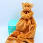 Brown Highland Cow Toy Soother And Rattle Gift Set, thumbnail 8 of 9