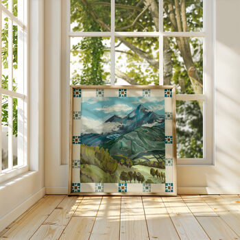 Mountain In The Country Print, Landscape Painting, 8 of 11