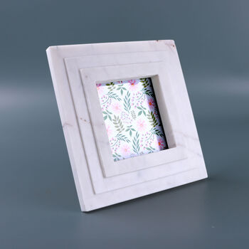 G Decor Roma Gradus Handcrafted Marble Photo Frame, 2 of 3