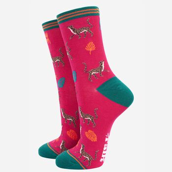 Jungle Animals Colourful Bamboo Socks Gift Box, 4 of 4