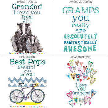 Personalised Big Card For Grandfathers, 2 of 2