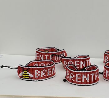 Brentford F C Beaded Bracelet, 3 of 3