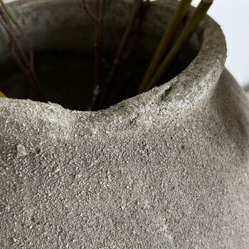 Volterra Aged Stone Look Urn Vase By Cowshed Interiors