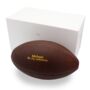Personalised Vintage Tan Leather Rugby Ball, thumbnail 2 of 7