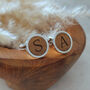 Personalised Initial Wooden Cufflinks, thumbnail 1 of 7