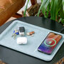 Leather Vanity Tray And Wireless Phone Charger, thumbnail 8 of 12